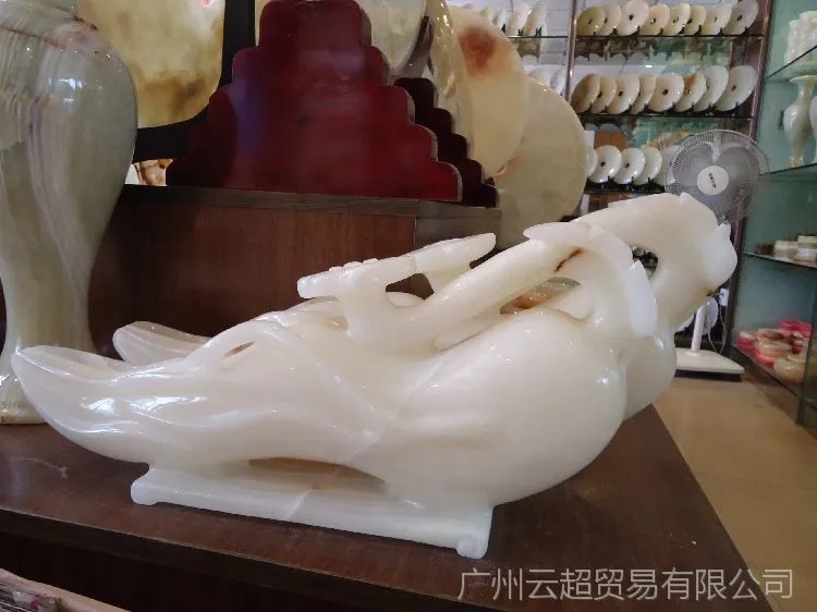 人生（参）如意 玉石人参 送礼精品 家居装饰件 玉石工艺品