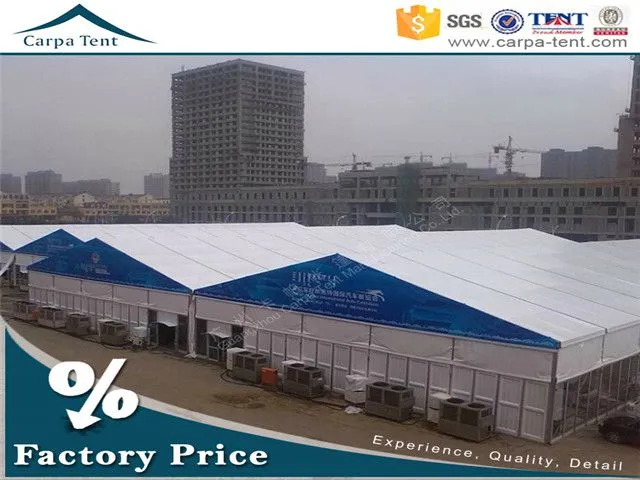卡帕低价直销铝合金撑杆10*12米白色PVC涂层布A型欧式帐篷