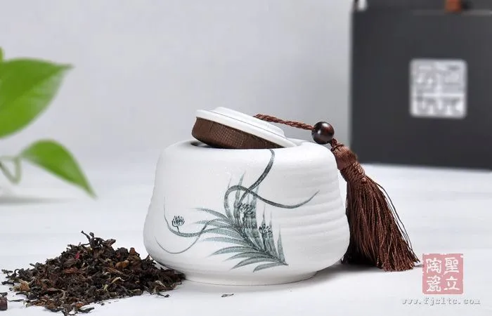 玉雪玲珑 手绘 兰花系列之秋收冬藏 中号 *** 礼品陶瓷 圣立陶瓷