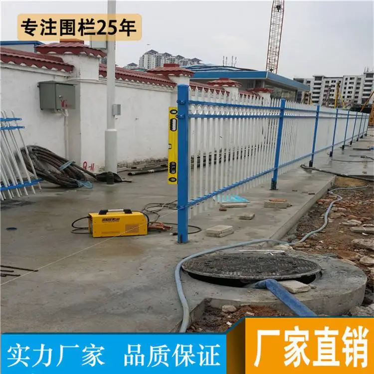 中山市政围栏现货 热镀锌方管材料 茂名铁艺护栏款式 出口质量 晟成