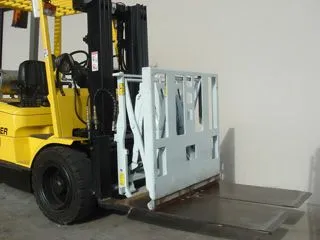 Push Pull Attachment on Forklift