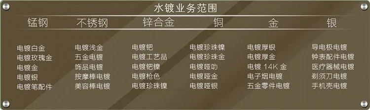 水镀业务范围详情图片