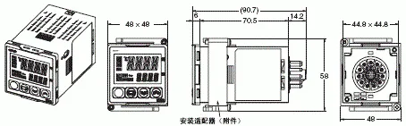 E5□Z 外形尺寸 4