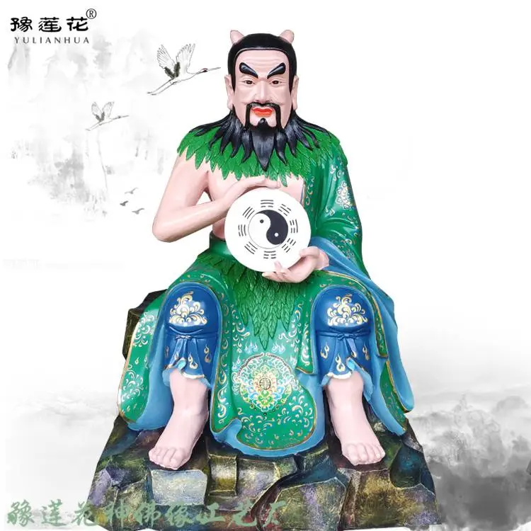 太昊陵人祖 爷神像 女娲娘娘塑像 嫘祖始蚕塑像