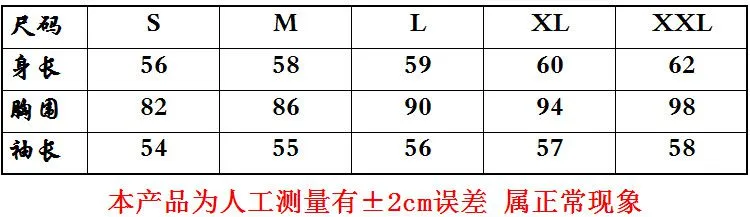 共用尺码图