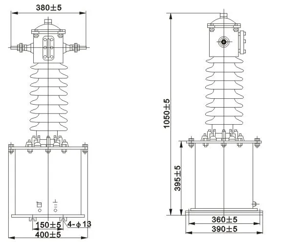 LJW(D)1-10、35电流互感器外形尺寸图 LJW(D)1-10、35电流互感器外形尺寸图