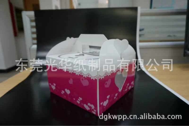 西饼盒 蛋糕手挽盒 蛋糕盒连底板(参考印刷图)