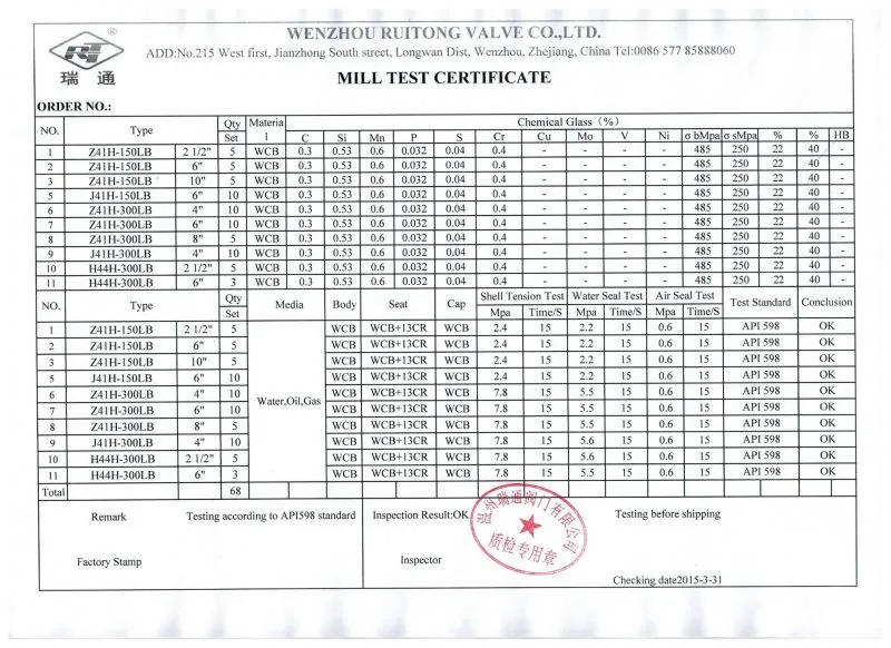 MTC瑞通材质检验报告