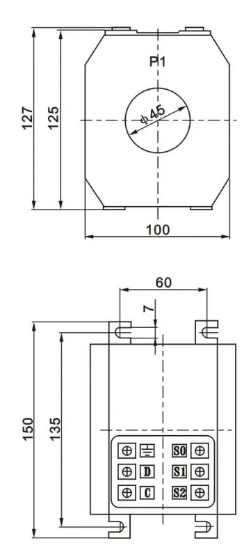 LMZB-0.***、B型电流互感器外形尺寸 LMZB-0.***、B型电流互感器外形尺寸