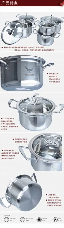 不锈钢锅套装 图片5