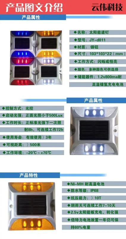 四方道钉属性说明1