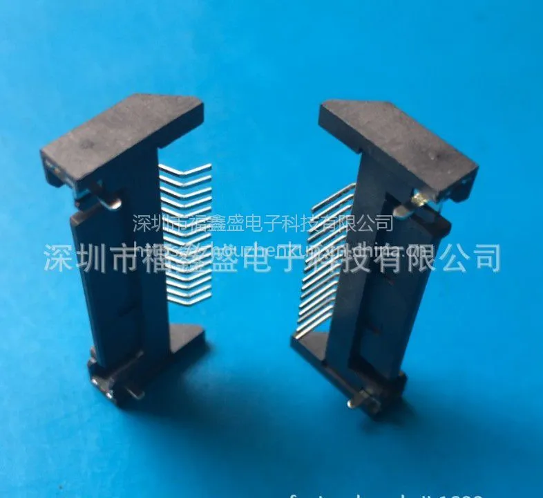 供应SATA15P公座90度DIP带金属片柱子 SMT公座连接器SATA