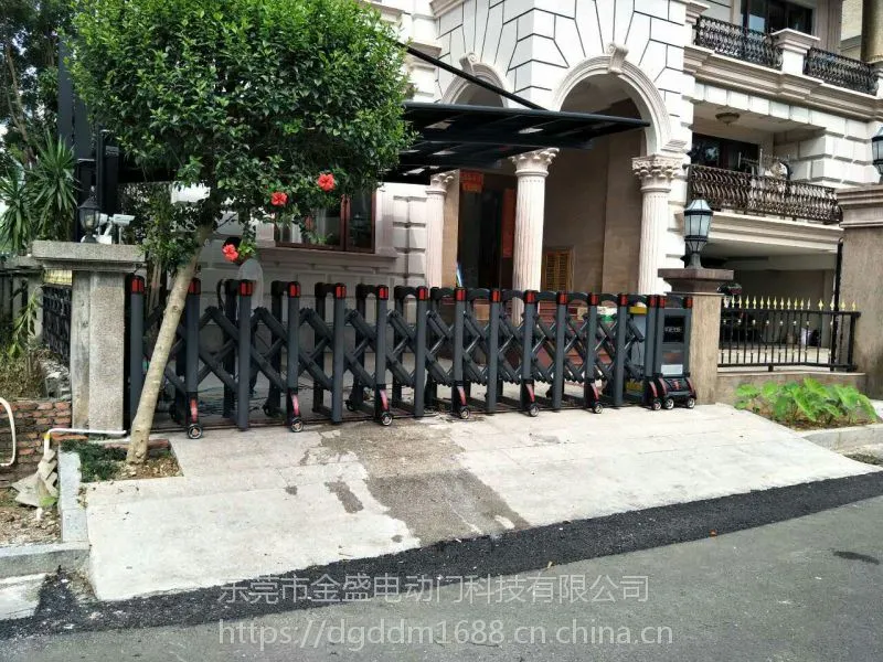 金盛电动门厂家 铝合金车库门 不锈钢卷帘门价格 金属整套卷闸门批发生产安装