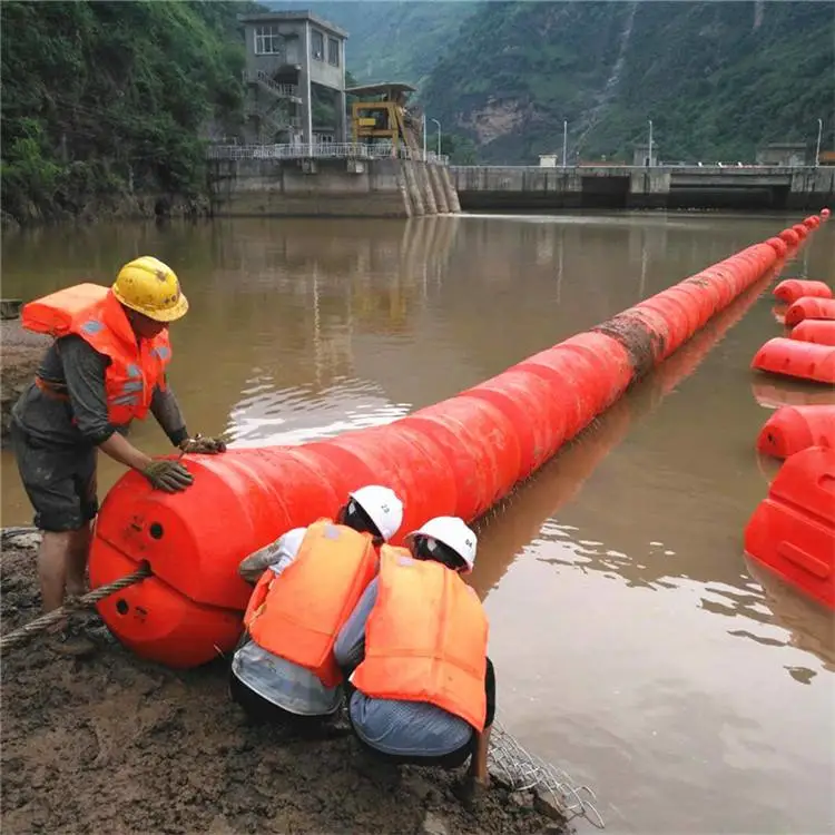 一体捆绑式拦漂浮筒 柏泰组合式FT-600水电站拦污排浮体工厂批发