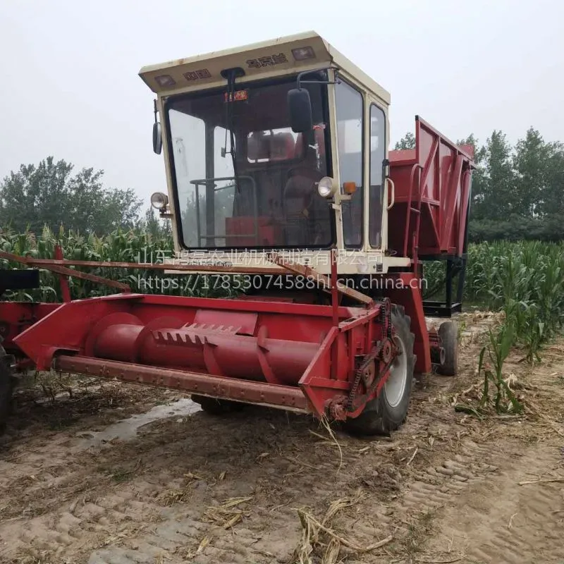 拖拉机悬挂式玉米秸秆青储机厂家 出售大型燕麦草粉碎回收机