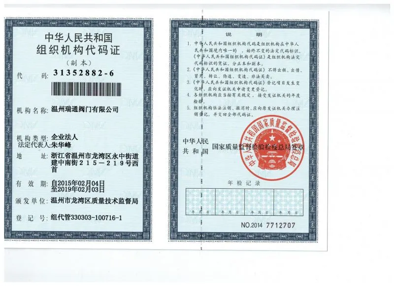 组织机构代码