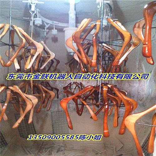 金朕科技竹床竹椅静电涂装机 山东工艺品自动喷漆设备厂家
