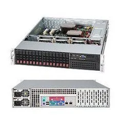 超微 CSE 213A R720LPB 2U 16盘位 2.5寸热插拨冗余 服务器机箱