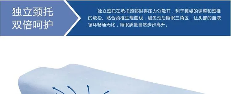 蝶形保健枕头 独立颈托