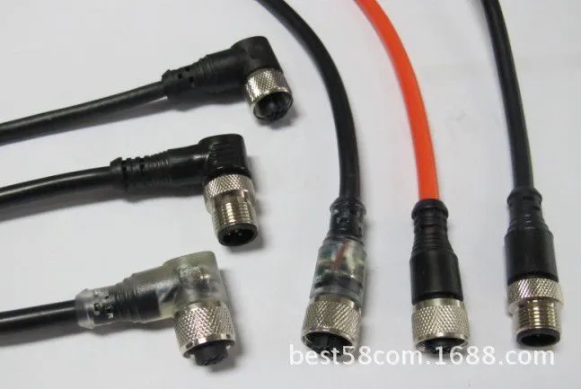 M12连接器及带灯连接器