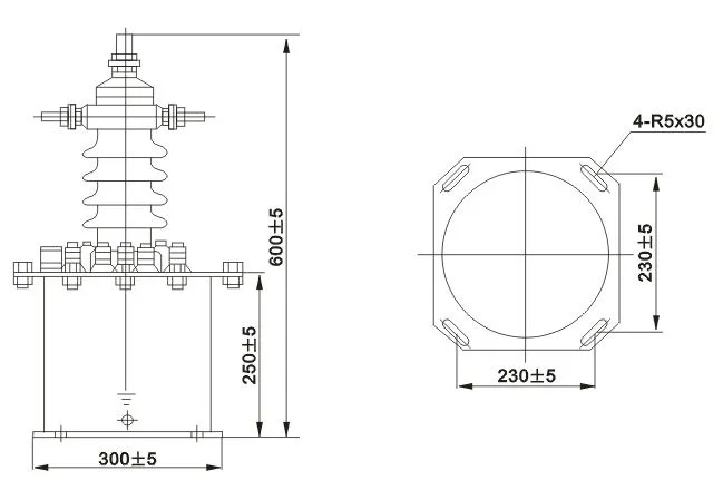 LJW(D)1-10、35电流互感器外形尺寸 LJW(D)1-10、35电流互感器外形尺寸
