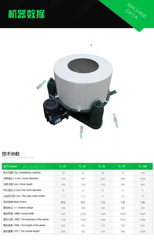 25kg工业脱水机