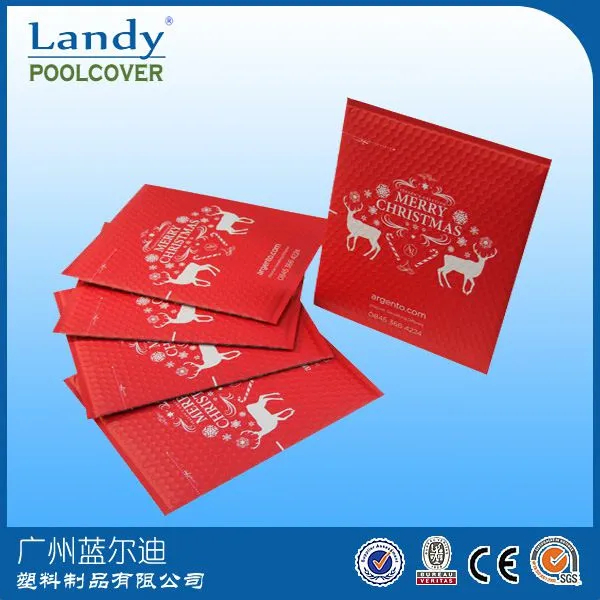 印圣诞节红色瓶口信封袋