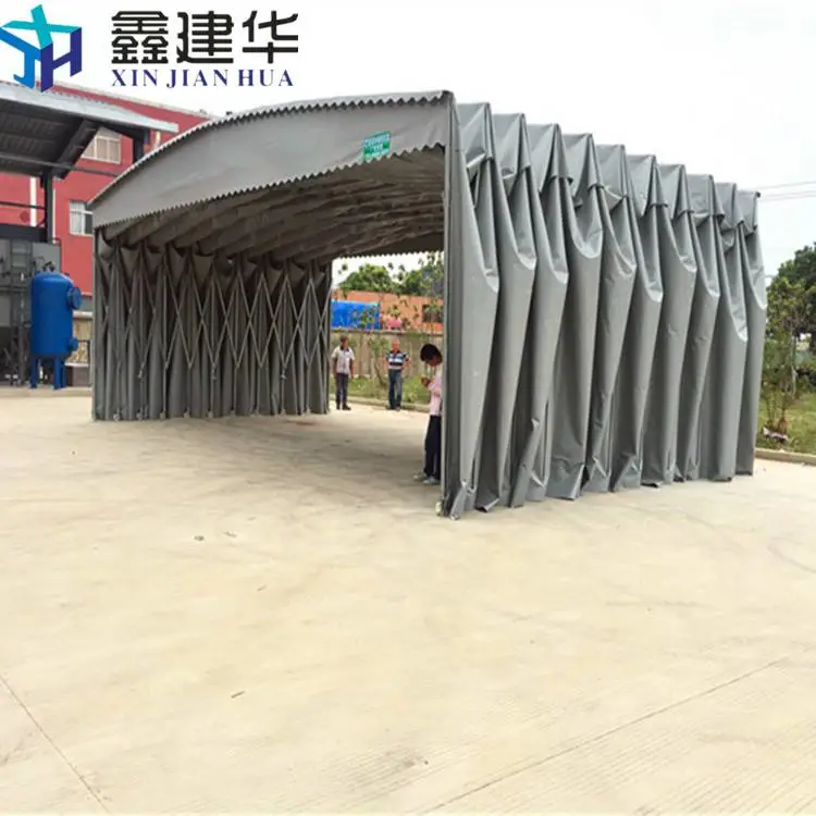 建筑遮雨棚 房顶上做雨棚伸缩 造型美观 新会
