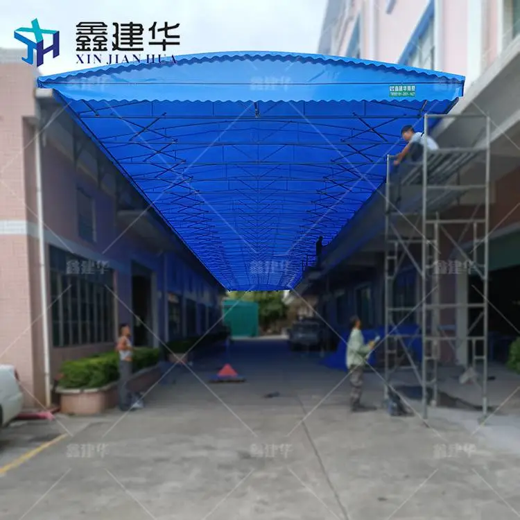 钢棚仓库 房顶上做雨棚伸缩 质优价谦 青云谱