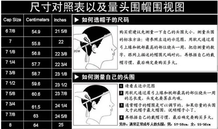 选购尺码图
