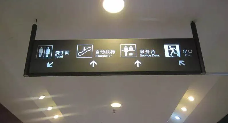 超市亚克力吊牌灯箱
