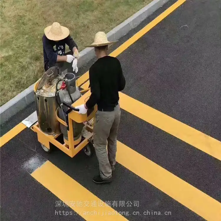 深圳厂房热熔划线 检测站热熔标线施工多年经验