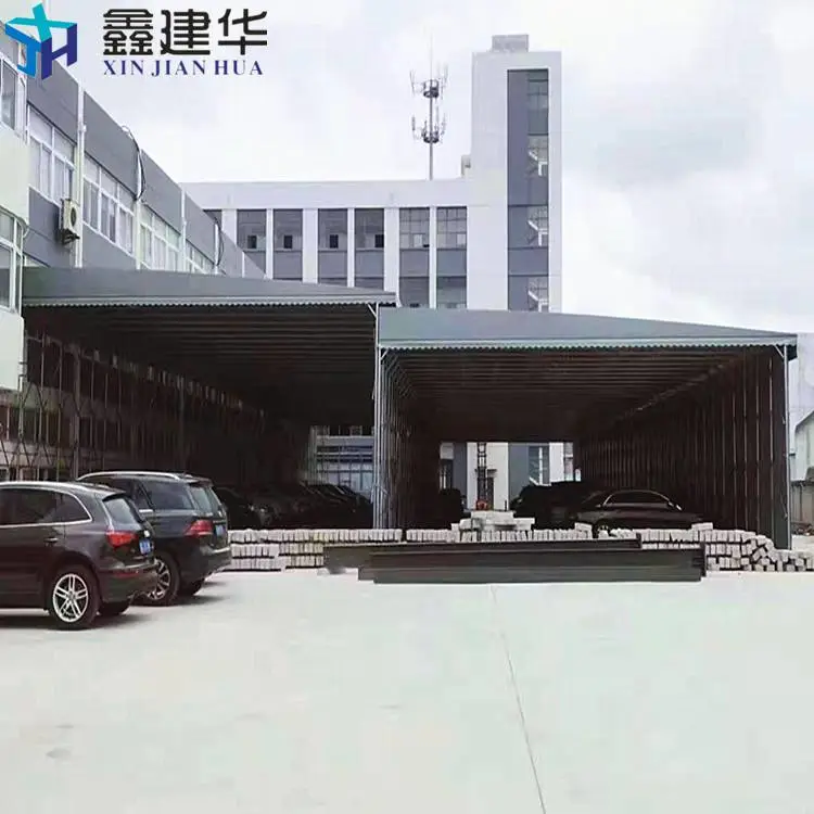 德州宁津活动棚伸缩蓬大棚单边流水加工制作