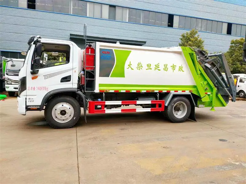 勾臂垃圾车用不锈钢垃圾箱 东风天龙环卫勾臂垃圾车参数图片