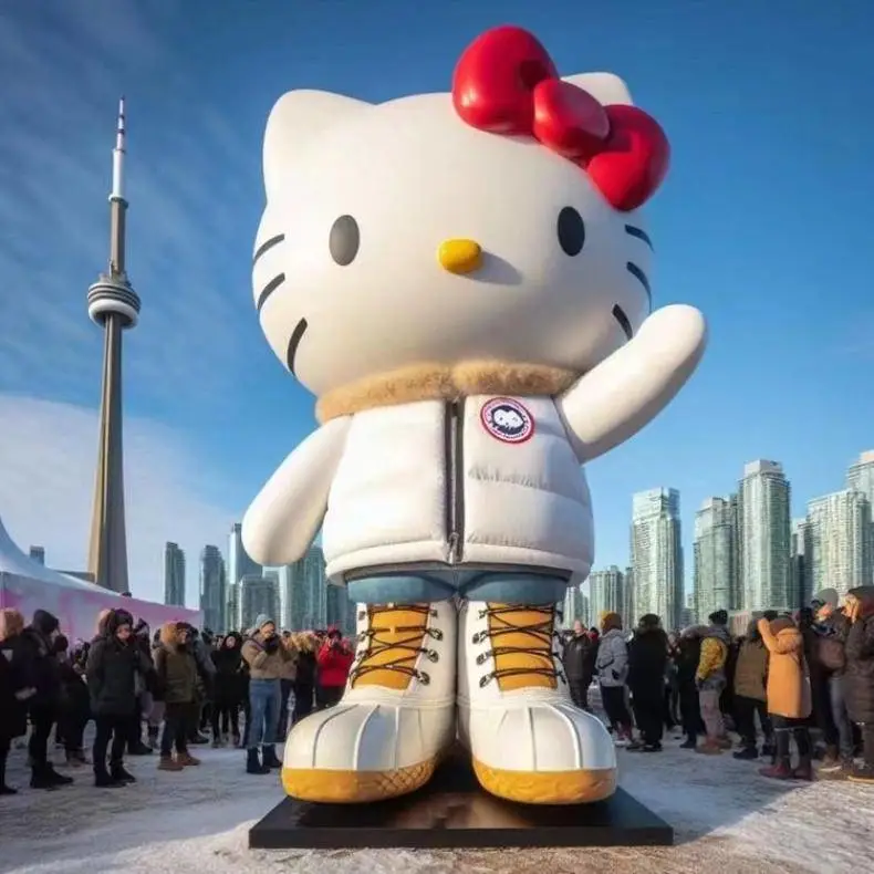 景区商场广场大型充气卡通气模美陈人偶活动户外广告气球