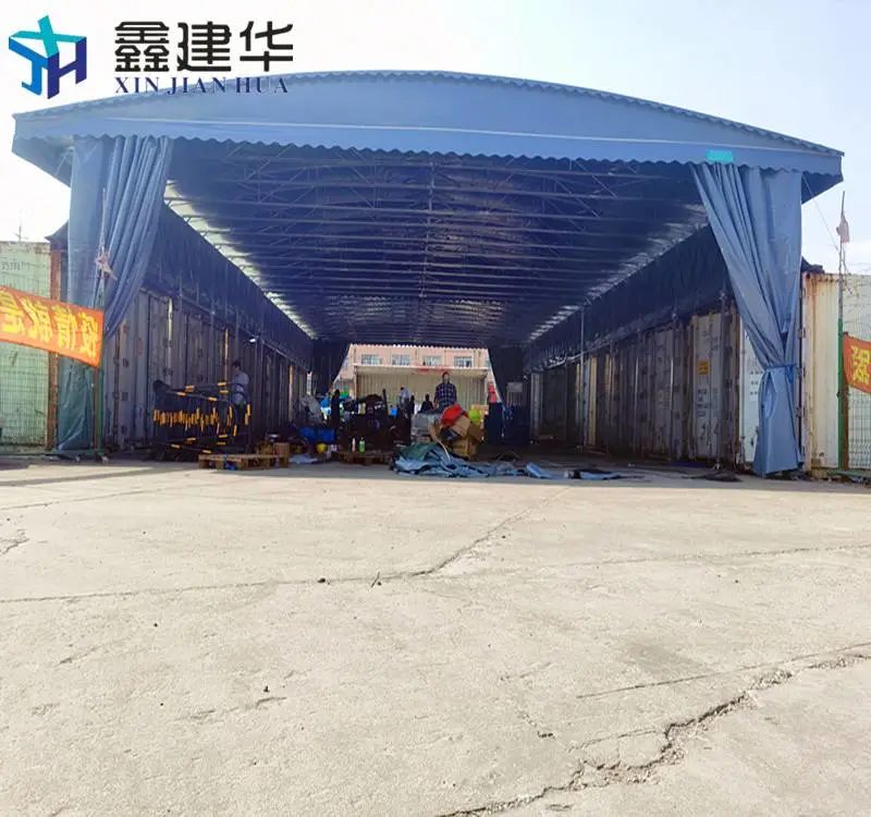 南京高淳搭建仓库卸货用的雨棚鑫建华钢结构