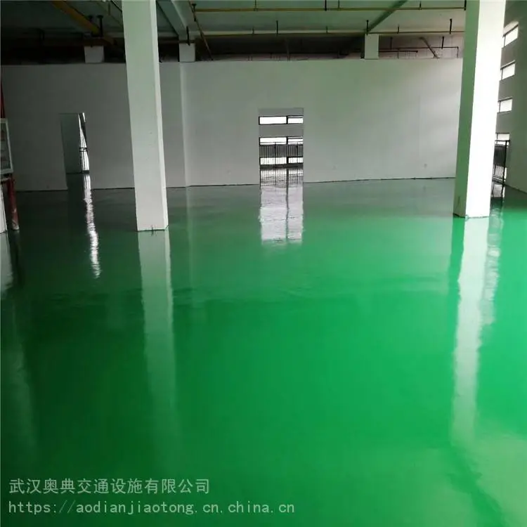 武汉水磨石地坪漆 球场地坪奥典交通施工生产厂家
