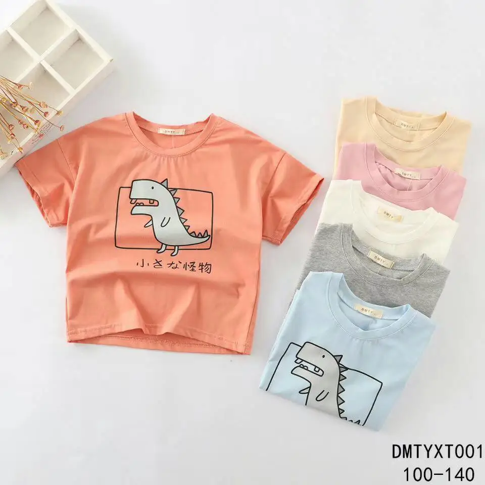 广东佛山服装城女童t恤半袖包邮 小孩子夏装套装半袖摆地摊卖童装15元模式