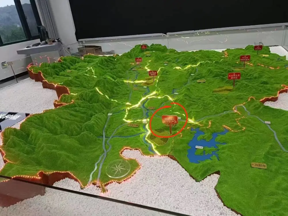 大型地貌地形沙盘 城市片区整体规划展示