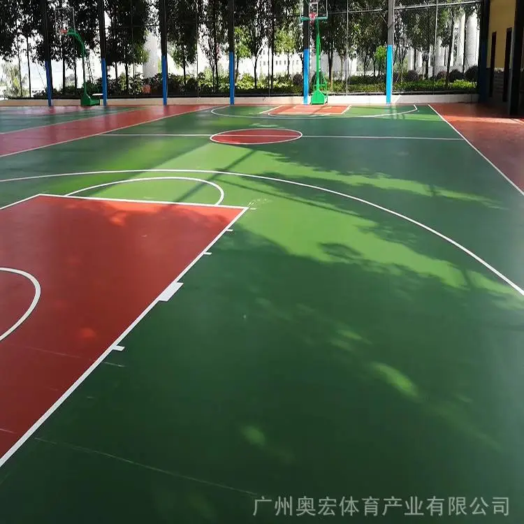 九江硅pu篮球场 九江篮球场施工价格 篮球场塑胶地