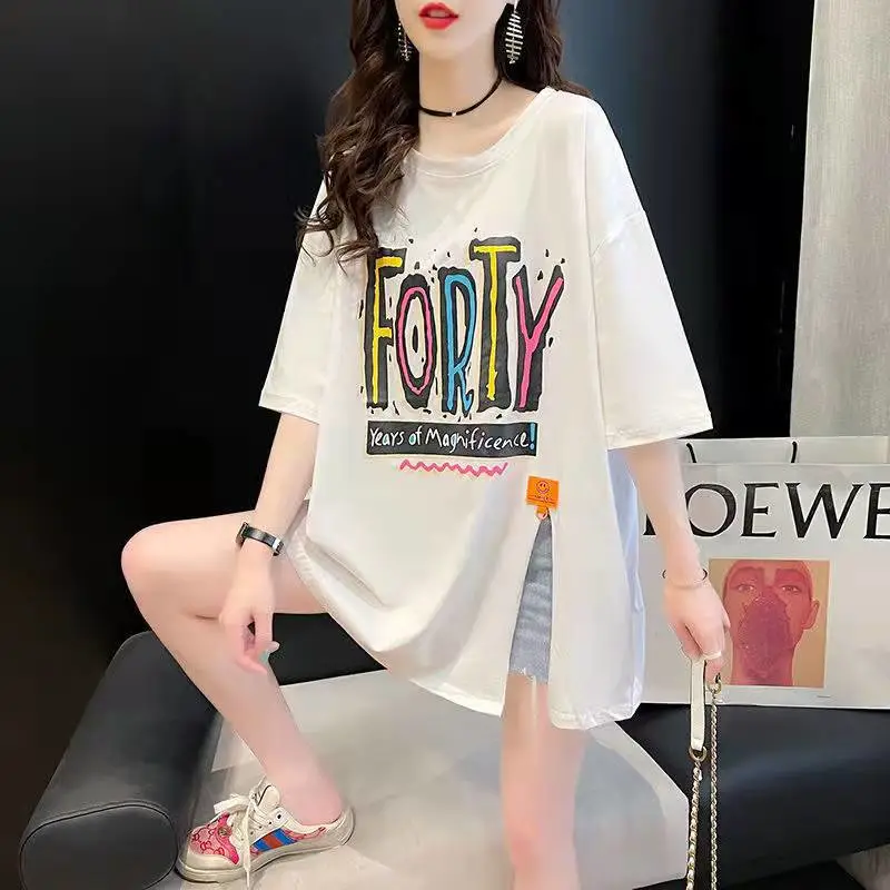 广西北海银海女士服装搭配精梳棉T恤地摊杂款服装批发