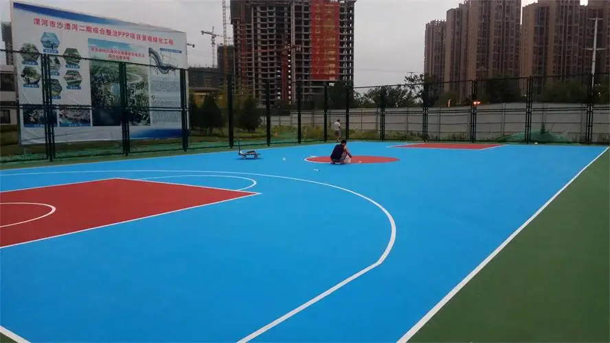莱城幼儿园地胶常熟塑胶彩色场地建设