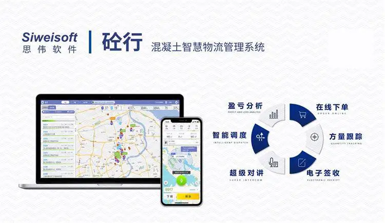 上海思伟 混凝土管理软件砼立方ERP系统 搅拌站一机双控生产控制系统