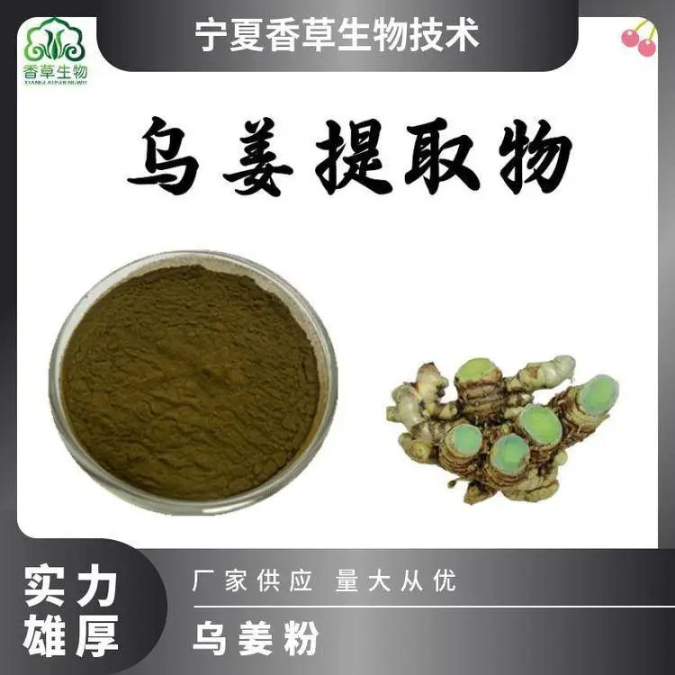 乌姜提取物 醇提 黑心姜粉150目 蓝姜速溶粉 浓缩型 25公斤
