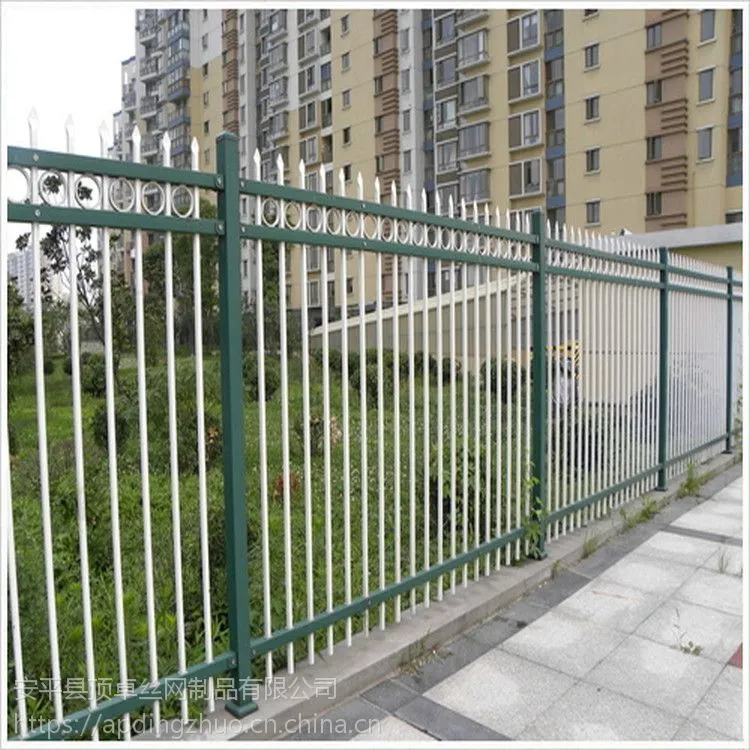 镀锌管静电喷涂护栏 锌钢栅栏网 金属网墙 学校围墙护栏厂家直销