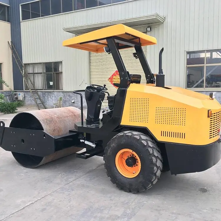 液压振动小型1吨座驾式压路机柴油风冷双钢轮建筑压实机岳工