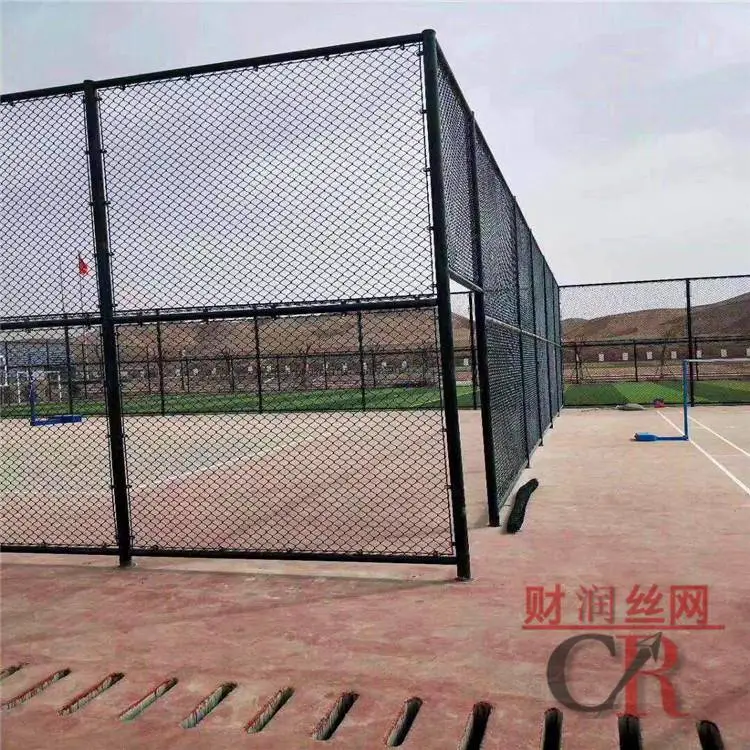 边框式围网 网球场围网施工 隔离网财润球场围网厂家施工