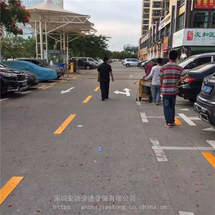 深圳厂房热熔划线 检测站热熔标线施工多年经验