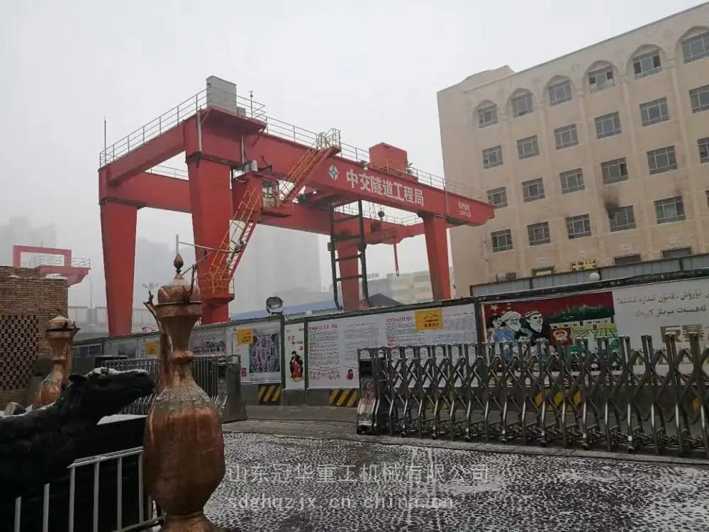 10吨21米行车吊车轮胎龙门吊起重机货场吊装设备报价单