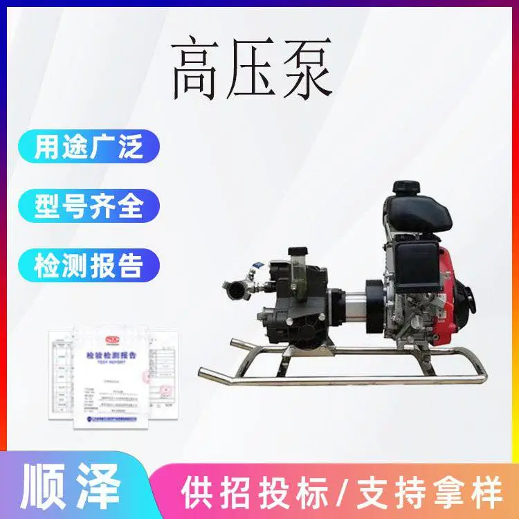YPB3.5/3.5三缸柱塞隔膜泵自吸式扑火水泵背负式森林消防高压泵